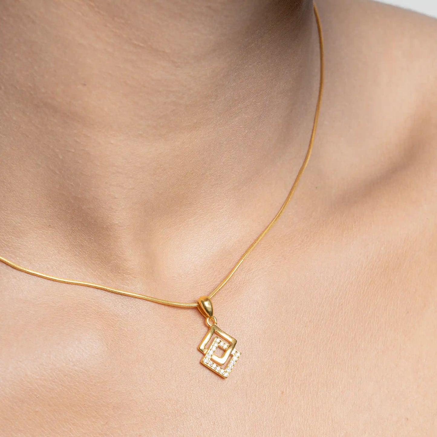 Geometric Lustre Pendent set