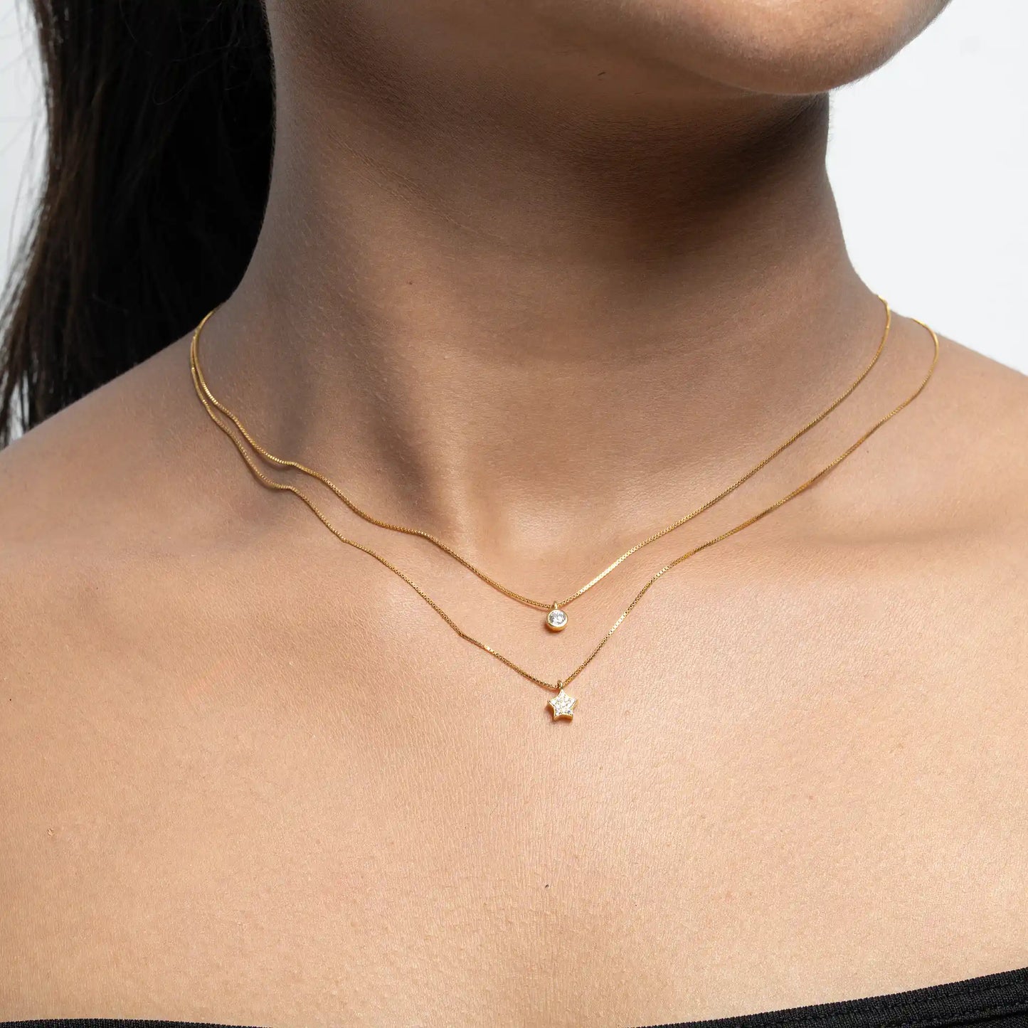Celestial Twins Neckalce