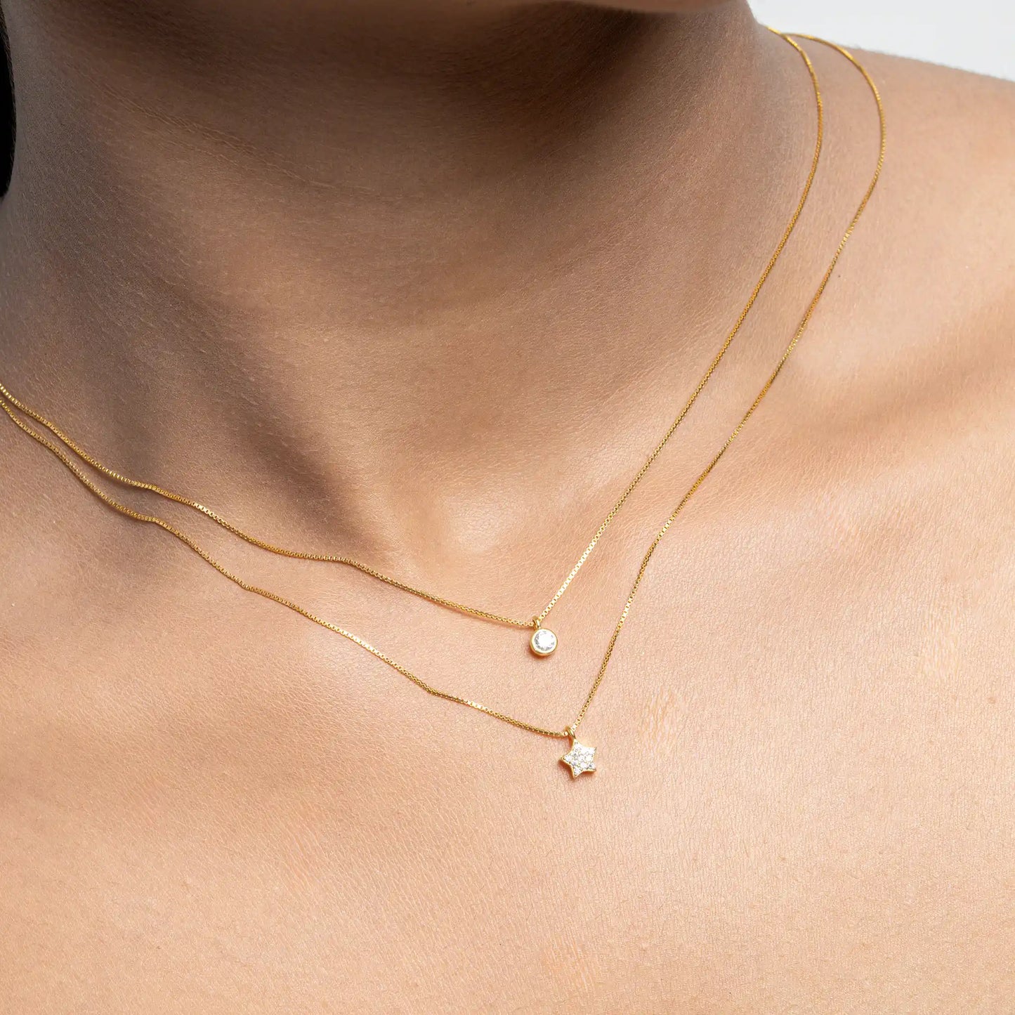 Celestial Twins Neckalce