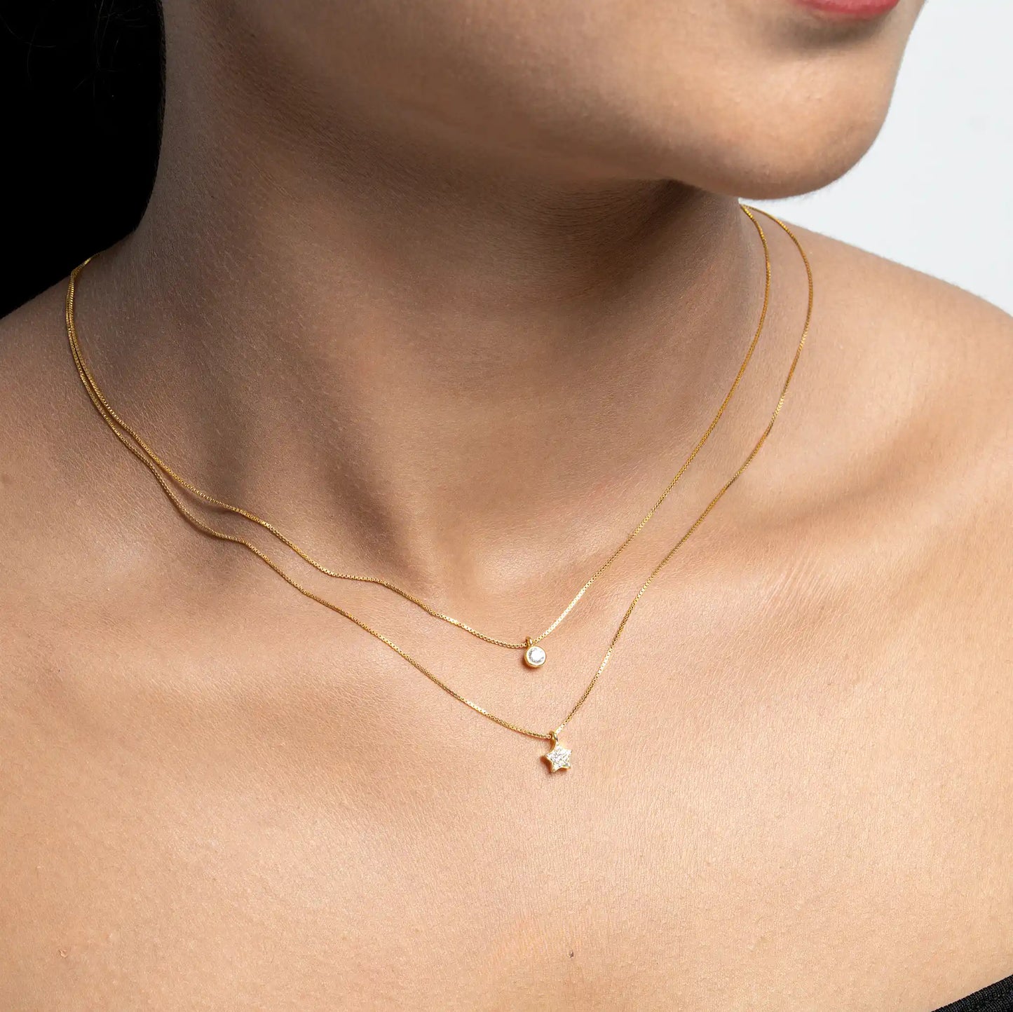 Celestial Twins Neckalce
