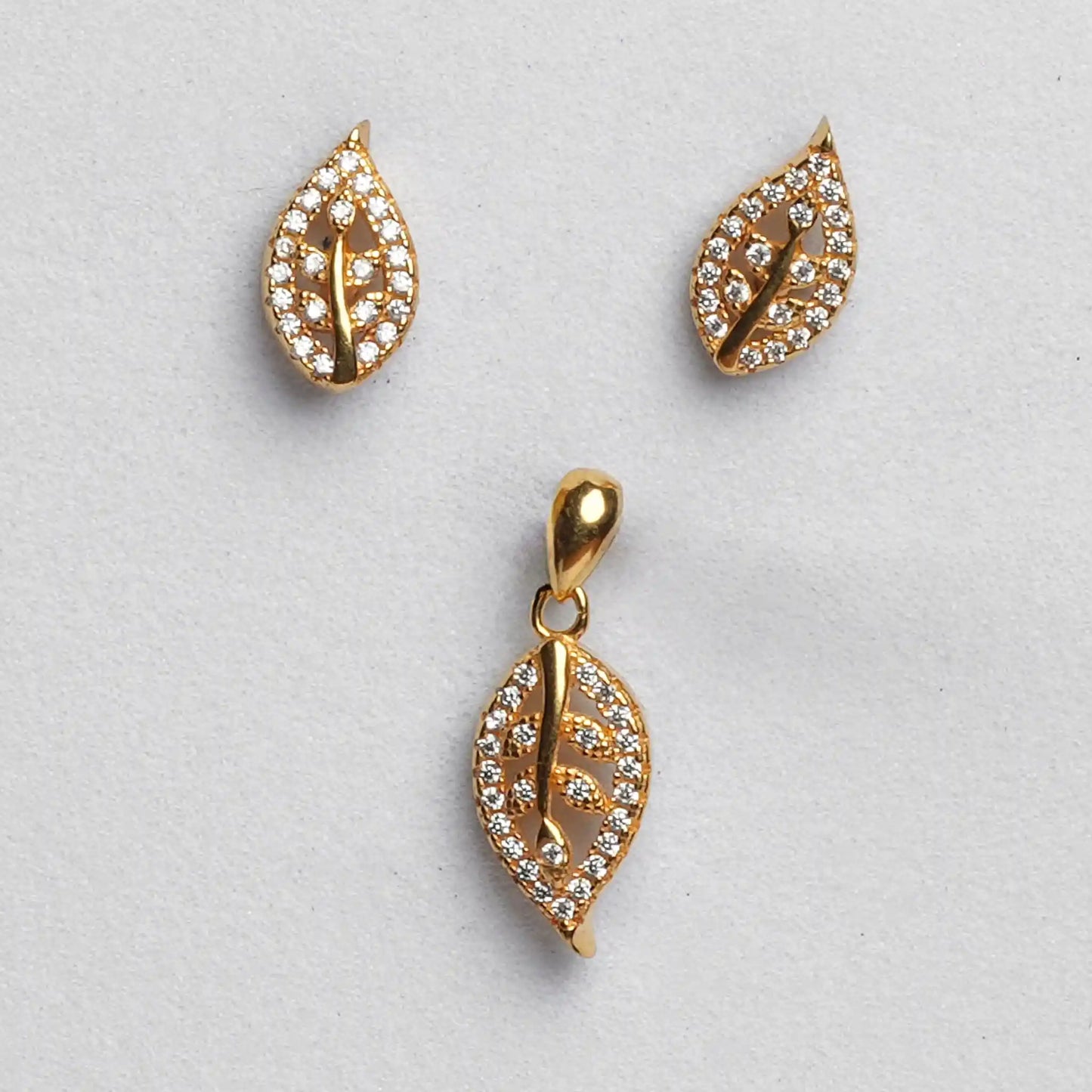Golden Foliage Pendent set