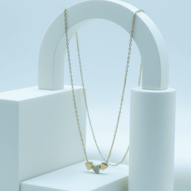 Golden Trillium Necklace