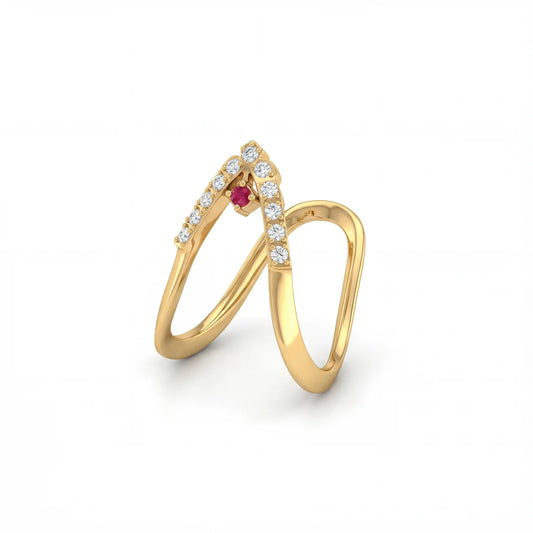 Frosted Vesper Ring
