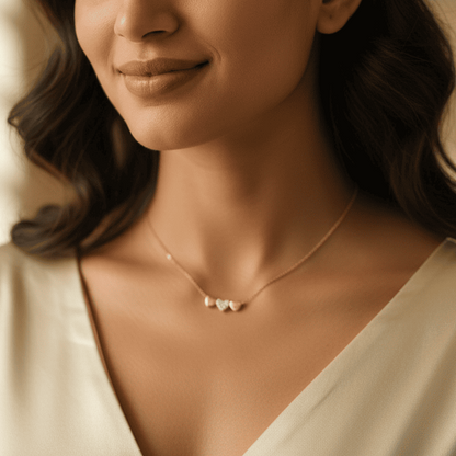 Golden Trillium Necklace