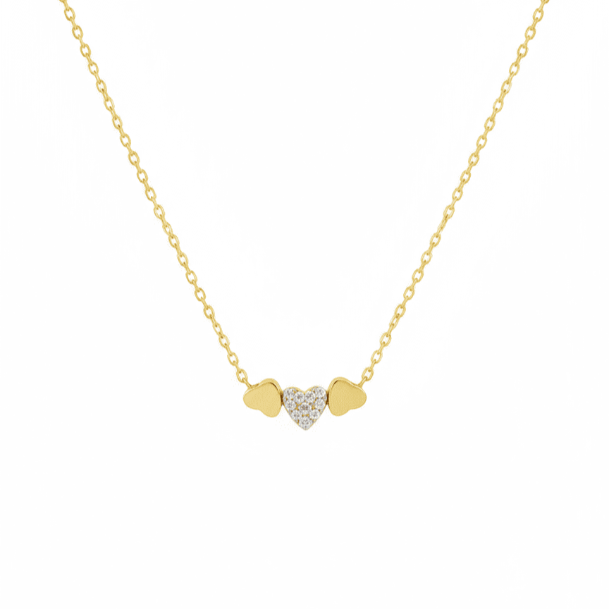 Golden Trillium Necklace