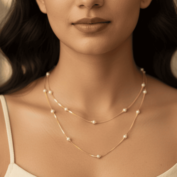 Pearl Cascade Necklace