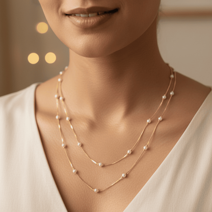 Pearl Cascade Necklace