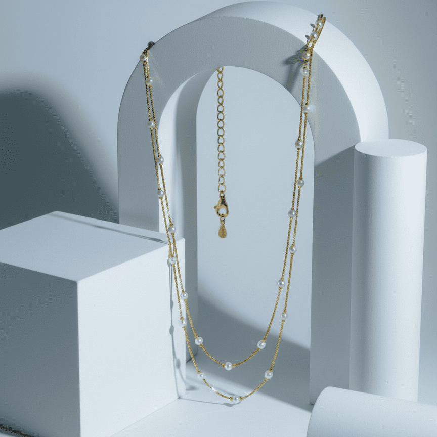 Pearl Cascade Necklace