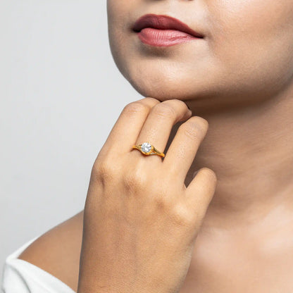 Golden Eclipse Ring