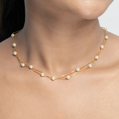 Pearl Lattice Necklace