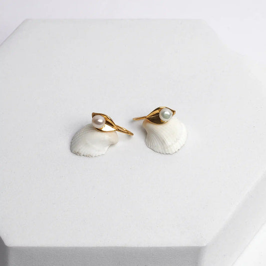 Golden Arc Earrings
