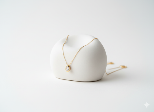 Golden Tear Necklace